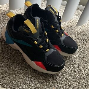 Reebok Kids' Black, Red, and Blue Sneakers